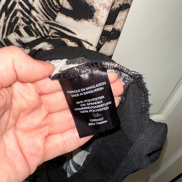 Lily Morgan Leopard Tiger Animal Print Top - Picture 5 of 6